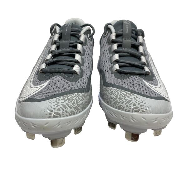 Nike Cleats Men 7.5 Grey Varsity Alpha Huarache Elite 4 Metal Baseball Shoes main image 6